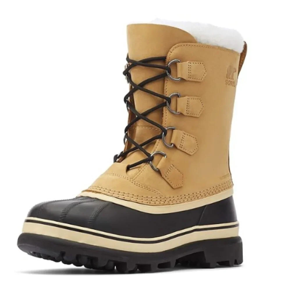 Sorel Women's Tan and Black Winter Rain Boots